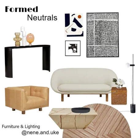 Formed Neutrals Interior Design Mood Board by nene&uke on Style Sourcebook