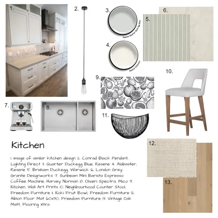 Kitchen Sample Board Interior Design Mood Board by Christina Clifford on Style Sourcebook