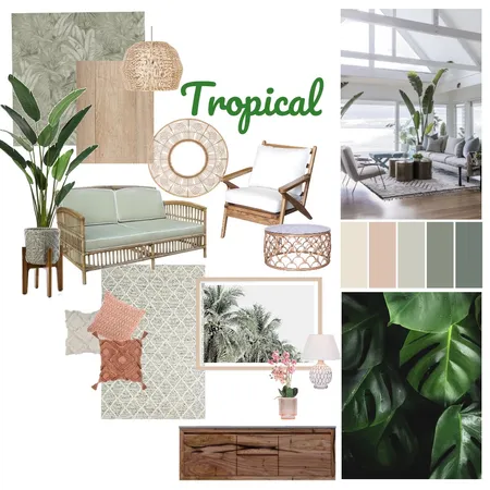 Tropical Interior Design Mood Board by Caitlin Lei Sam on Style Sourcebook