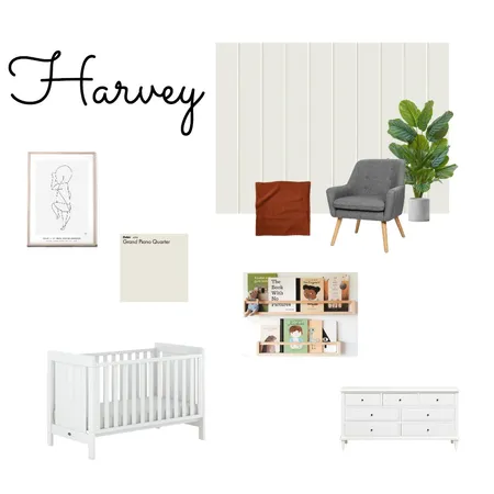 Harvey's Room option 2 Interior Design Mood Board by AmyFennell on Style Sourcebook