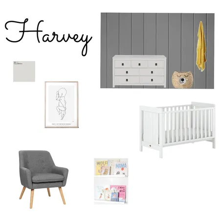 Harvey's Room option 3 Interior Design Mood Board by AmyFennell on Style Sourcebook