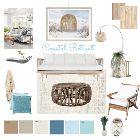 Coastal Retreat Interior Design Mood Board by ryangentles on Style Sourcebook