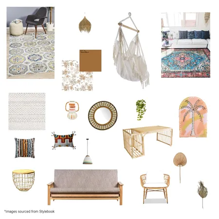 Boho mood board Interior Design Mood Board by maddiebrown on Style Sourcebook