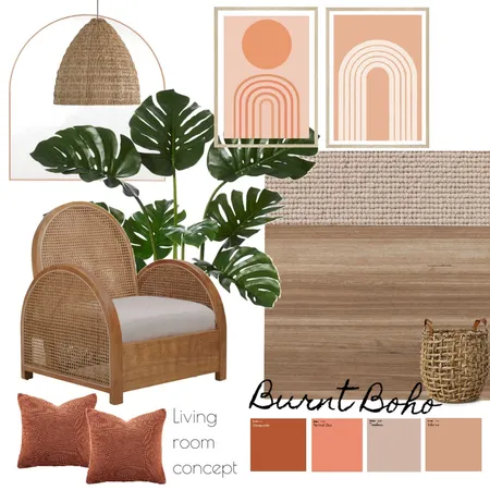 Burnt Boho Interior Design Mood Board by Bry & Co. Interiors on Style Sourcebook