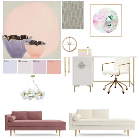 pastel office Interior Design Mood Board by sadiesinteriors on Style Sourcebook