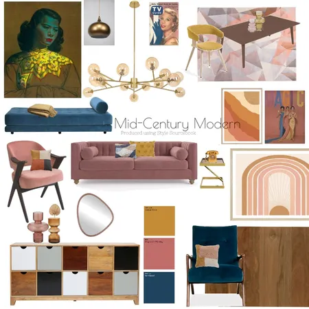 Mid- Century Modern Interior Design Mood Board by Charmaineattard82 on Style Sourcebook