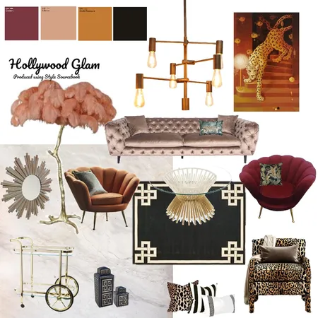 Hollywood Glam Interior Design Mood Board by Charmaineattard82 on Style Sourcebook