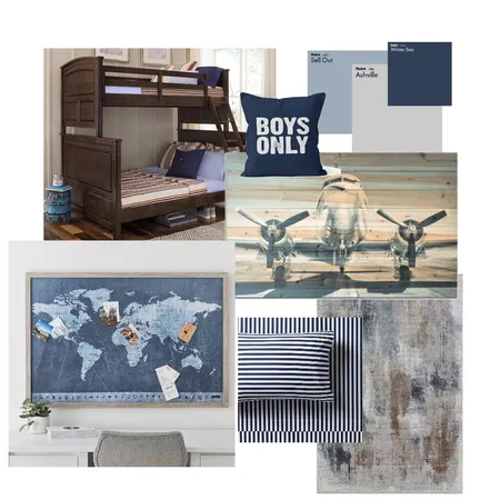 Boys Room Interior Design Mood Board by Sorrythankyou79 on Style Sourcebook