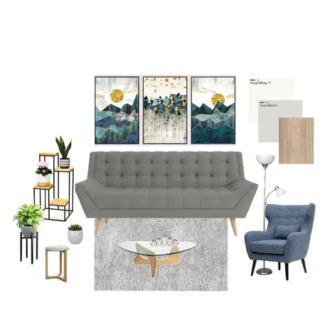 GRAY MID CENTURY Interior Design Mood Board by Brayan on Style Sourcebook