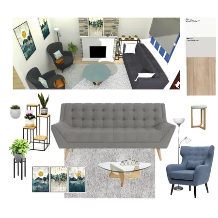 GRAY MID CENTURY Interior Design Mood Board by Brayan on Style Sourcebook