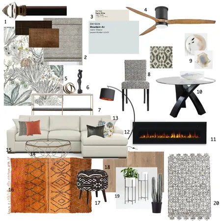 Tribal Desert Living & Dining Interior Design Mood Board by lauramarindesign on Style Sourcebook