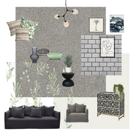 GREY-BLACK MOODBOARD Interior Design Mood Board by mayabrill on Style Sourcebook