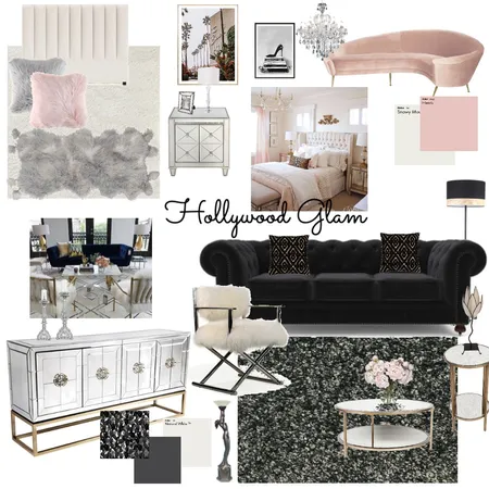 Hollywood Glam Interior Design Mood Board by NL Creative Designs on Style Sourcebook