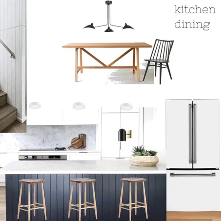 Dining room kitchen green and white--black flush Interior Design Mood Board by knadamsfranklin on Style Sourcebook