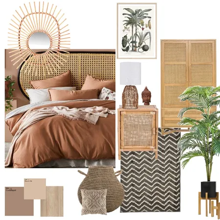 Bohemian styled bedroom Interior Design Mood Board by rachokeroa on Style Sourcebook