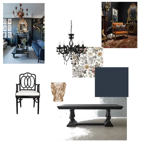 Neo Gothic Dining Interior Design Mood Board by NataliaY on Style Sourcebook