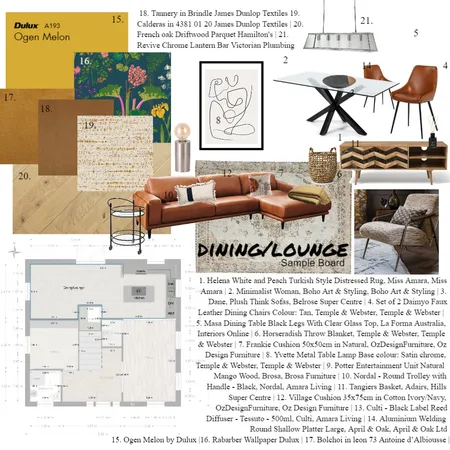 Dining/Lounge Sample Board Interior Design Mood Board by daisy.roberts1 on Style Sourcebook