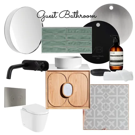 Guest Bathroom Interior Design Mood Board by ellygoodsall on Style Sourcebook