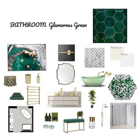 bathroom moodboard Interior Design Mood Board by mjallen on Style Sourcebook