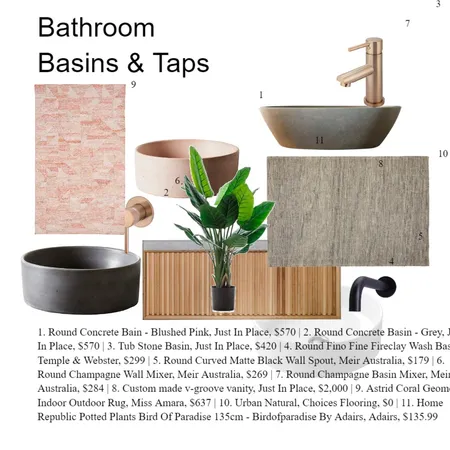 Bathroom Basins and Taps Interior Design Mood Board by Marilena on Style Sourcebook