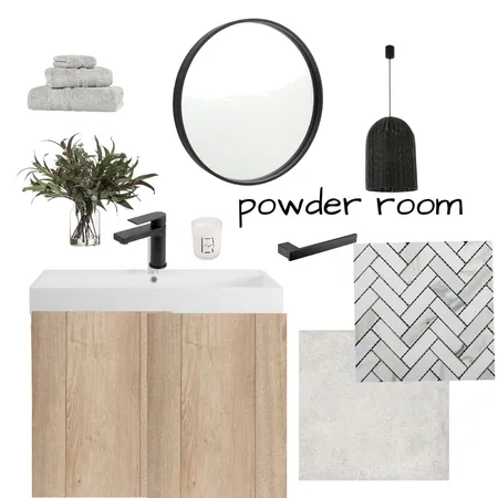 Powder Room Interior Design Mood Board by Northumberland Styling on Style Sourcebook