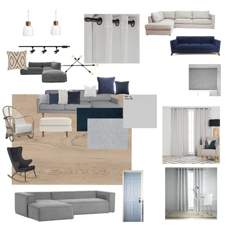 Monochrome Living Interior Design Mood Board by Kiki Lalancette on Style Sourcebook