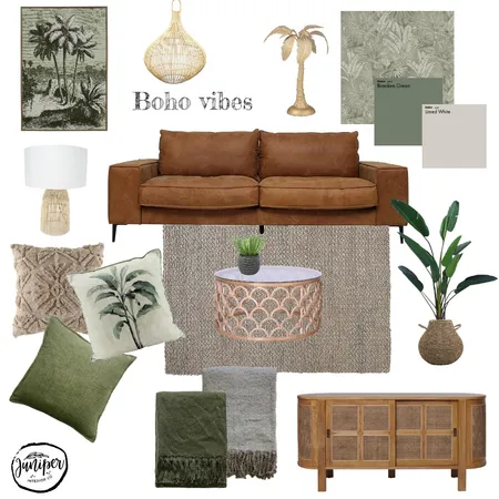 Boho Sage and Tan Interior Design Mood Board by Karen on Style Sourcebook