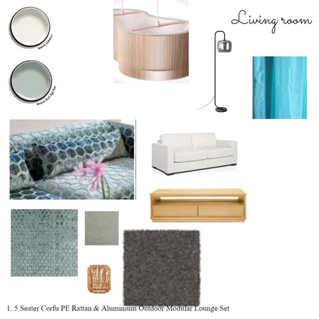 Living Room Sample Board Interior Design Mood Board by lhanan on Style Sourcebook