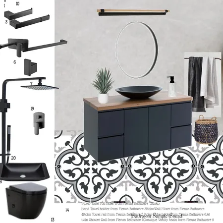 Bathroom Module 9 Interior Design Mood Board by SbS on Style Sourcebook