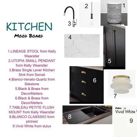 Kitchen Interior Design Mood Board by Ajitha Jasti on Style Sourcebook