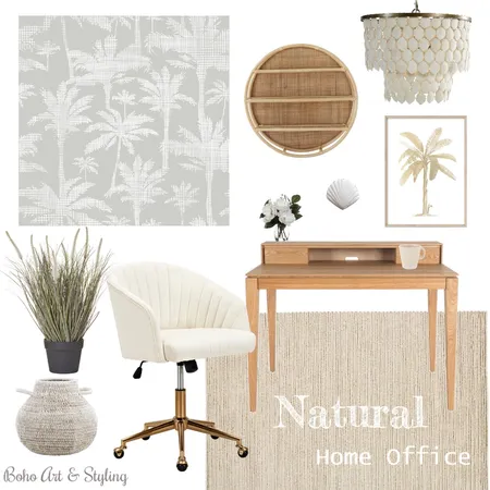 Misty Eucalyptus Wallpaper Board Interior Design Mood Board by Boho Art & Styling on Style Sourcebook