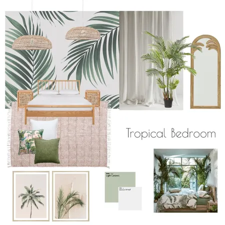 Tropical Bedroom Interior Design Mood Board by vanessamirelle on Style Sourcebook