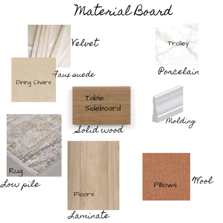 Material Board Interior Design Mood Board by Adana on Style Sourcebook