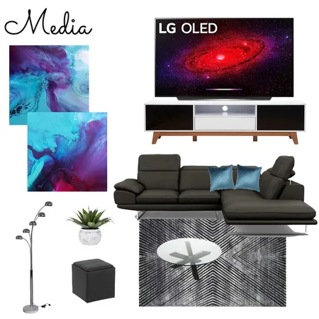 Media Interior Design Mood Board by deilatan on Style Sourcebook