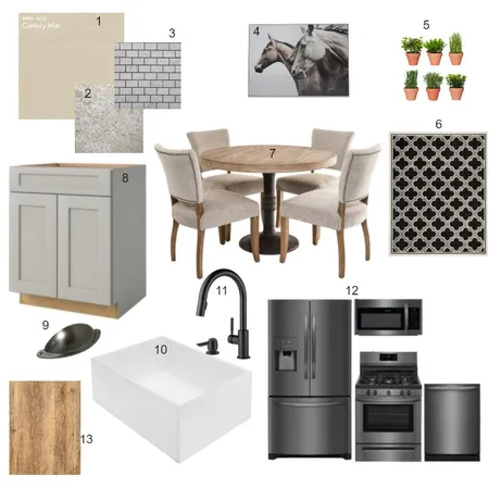 Robinson Kitchen Sample Board Interior Design Mood Board by Seals Properties, LLC on Style Sourcebook