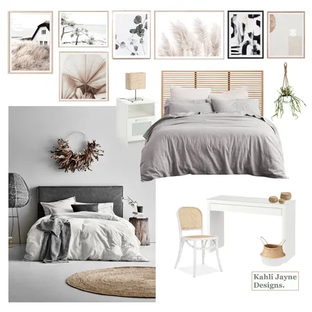 Zhang bedhead Interior Design Mood Board by Kahli Jayne Designs on Style Sourcebook