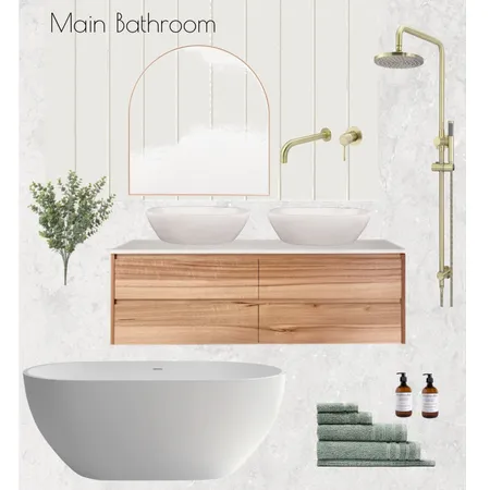 Main Bathroom Interior Design Mood Board by JacBunn on Style Sourcebook