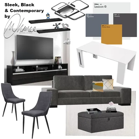 Sleek, Neat & Contemporary Interior Design Mood Board by Michael Chance Designs on Style Sourcebook