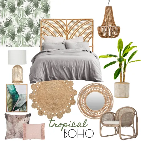 TROPICAL BOHO Interior Design Mood Board by royhormez on Style Sourcebook