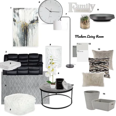 Living room Interior Design Mood Board by nazrana786 on Style Sourcebook