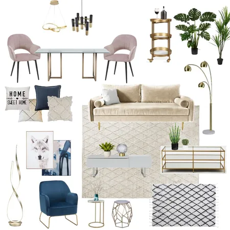 Living + Dining 11 - NEW Interior Design Mood Board by Carolina Nunes on Style Sourcebook