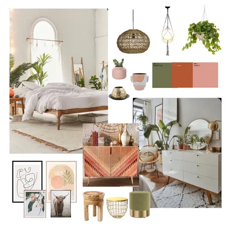 Boho Bedroom Interior Design Mood Board by Jfleury on Style Sourcebook