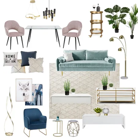 Living + Dining 12 - NEW Interior Design Mood Board by Carolina Nunes on Style Sourcebook