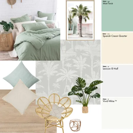 Mint Bedroom Interior Design Mood Board by Fresh Start Styling & Designs on Style Sourcebook