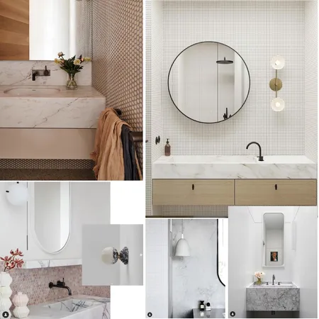 Powder Room / Bathroom textures Interior Design Mood Board by krissyd55 on Style Sourcebook