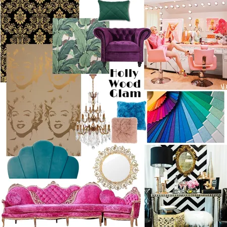 Hollywood Glam Interior Design Mood Board by meljay on Style Sourcebook