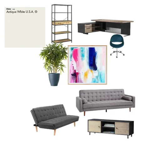 Study TV Room Sample Board Interior Design Mood Board by Plant Design on Style Sourcebook