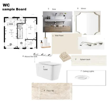 WC Interior Design Mood Board by Aya Ishbib on Style Sourcebook