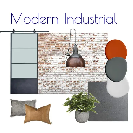 Modern Industrial Flatlay Living Interior Design Mood Board by Kohesive on Style Sourcebook