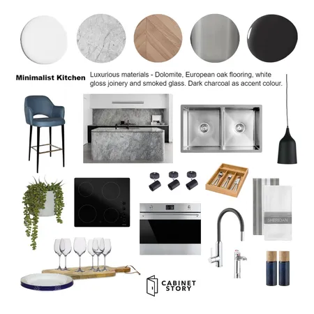 Kitchen Interior Design Mood Board by Cabinet Story on Style Sourcebook